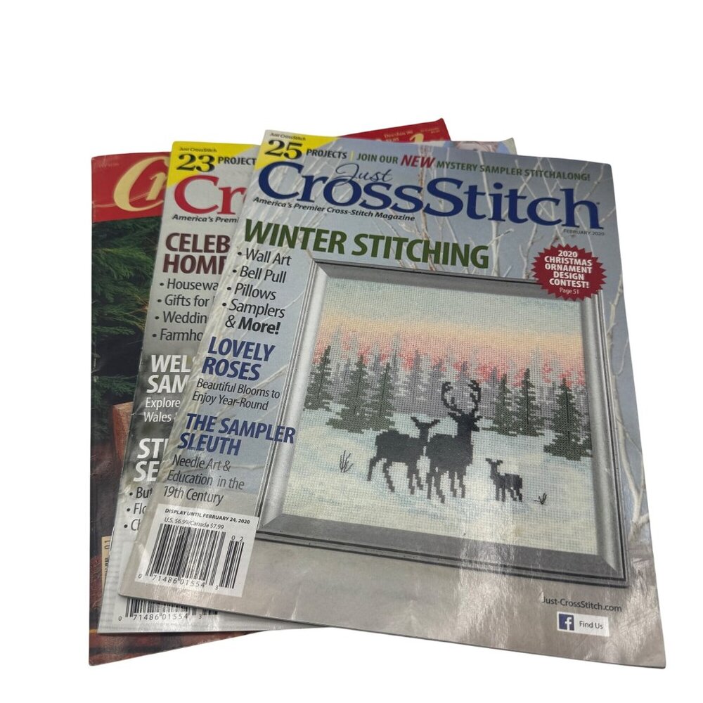 Just CrossStitch & CrossQuick Cross-Stitch Magazines Bundle